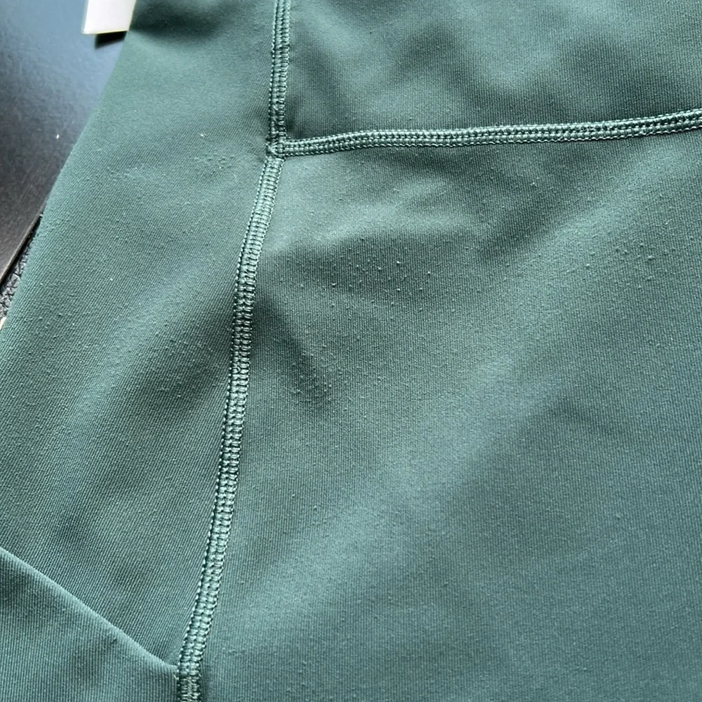 Lululemon Speed Up Crop 21 inch Luxtreme Green Teal Shadow Sz 8